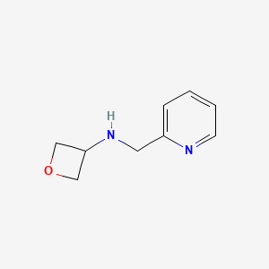 molecular formula C9H12N2O B11916857 N-(pyridin-2-ylmethyl)oxetan-3-amine 