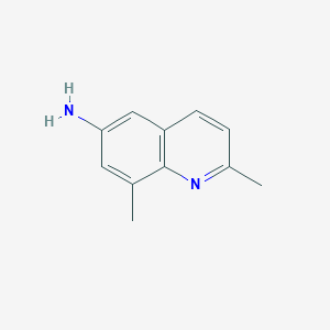 molecular formula C11H12N2 B11916895 2,8-Dimethylquinolin-6-amine CAS No. 38549-43-8