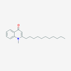 molecular formula C21H31NO B119169 1-Methyl-2-undecylquinolin-4(1H)-one CAS No. 59443-02-6