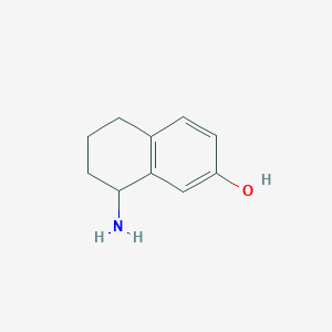 molecular formula C10H13NO B11916913 8-Amino-5,6,7,8-tetrahydronaphthalen-2-OL 