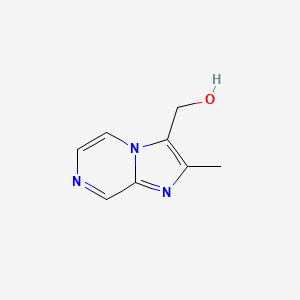 molecular formula C8H9N3O B11916920 (2-Methylimidazo[1,2-a]pyrazin-3-yl)methanol 