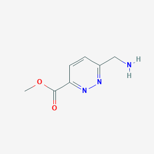 molecular formula C7H9N3O2 B11916963 Methyl 6-(aminomethyl)pyridazine-3-carboxylate 