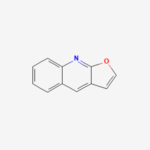 molecular formula C11H7NO B11916999 Furo[2,3-b]quinoline CAS No. 268-95-1