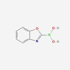 molecular formula C7H6BNO3 B11917005 Benzo[d]oxazol-2-ylboronic acid 