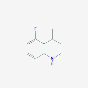 molecular formula C10H12FN B11917039 5-Fluoro-4-methyl-1,2,3,4-tetrahydroquinoline 