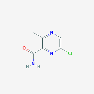 molecular formula C6H6ClN3O B11917057 6-Chloro-3-methylpyrazine-2-carboxamide 