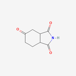 molecular formula C8H9NO3 B11917064 Tetrahydro-1H-isoindole-1,3,5(2H,6H)-trione 