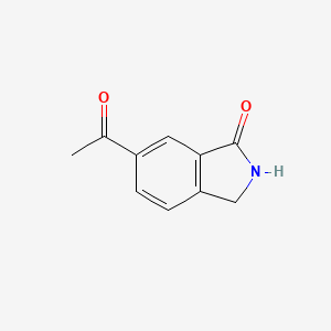 molecular formula C10H9NO2 B11917080 6-Acetylisoindolin-1-one CAS No. 1021874-40-7