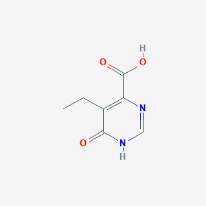 molecular formula C7H8N2O3 B11917090 5-Ethyl-6-oxo-1,6-dihydropyrimidine-4-carboxylic acid 