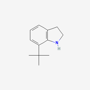 molecular formula C12H17N B11917105 7-(tert-Butyl)indoline 