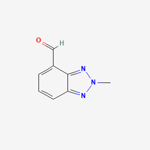 molecular formula C8H7N3O B11917125 2-Methyl-2H-benzo[d][1,2,3]triazole-4-carbaldehyde 