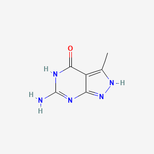 molecular formula C6H7N5O B11917138 6-Amino-3-methyl-1H-pyrazolo[3,4-d]pyrimidin-4(5H)-one 
