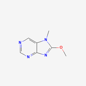 molecular formula C7H8N4O B11917146 8-Methoxy-7-methyl-7H-purine CAS No. 61078-16-8