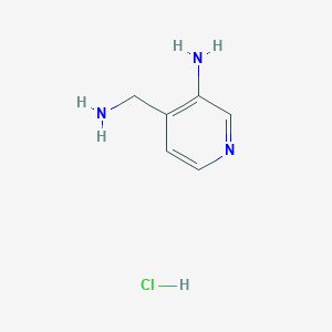 molecular formula C6H10ClN3 B11917156 4-(Aminomethyl)pyridin-3-amine hydrochloride 