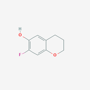 molecular formula C9H9FO2 B11917173 7-Fluorochroman-6-ol 