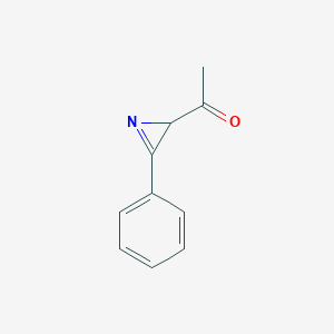 molecular formula C10H9NO B11917174 1-(3-Phenyl-2H-azirin-2-yl)ethanone 