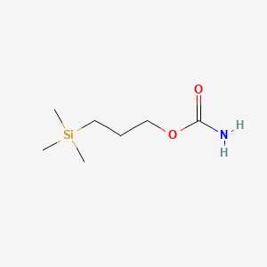 molecular formula C7H17NO2Si B11917190 1-Propanol, 3-(trimethylsilyl)-, carbamate CAS No. 3124-35-4
