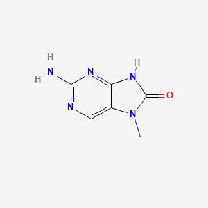 molecular formula C6H7N5O B11917212 2-Amino-7-methyl-3H-purin-8(7H)-one 