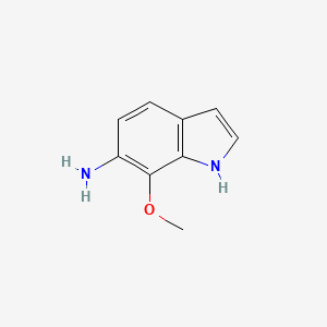 molecular formula C9H10N2O B11917239 7-methoxy-1H-indol-6-amine 