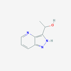 molecular formula C8H9N3O B11917254 1-(1H-Pyrazolo[4,3-b]pyridin-3-yl)ethanol 