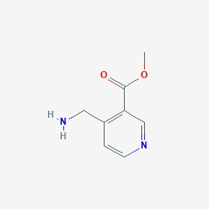molecular formula C8H10N2O2 B11917261 Methyl 4-(aminomethyl)nicotinate 
