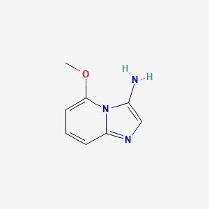 molecular formula C8H9N3O B11917291 5-Methoxyimidazo[1,2-a]pyridin-3-amine 
