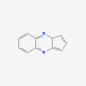 molecular formula C11H8N2 B11917321 3aH-Cyclopenta[b]quinoxaline CAS No. 34852-19-2