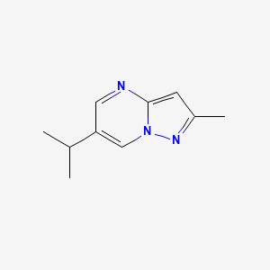 molecular formula C10H13N3 B11917336 6-Isopropyl-2-methylpyrazolo[1,5-a]pyrimidine 