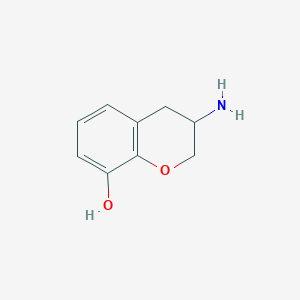 molecular formula C9H11NO2 B11917350 3-Aminochroman-8-ol 