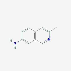 molecular formula C10H10N2 B11917382 3-Methylisoquinolin-7-amine 
