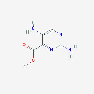 molecular formula C6H8N4O2 B11917386 Methyl 2,5-diaminopyrimidine-4-carboxylate CAS No. 1260883-37-1