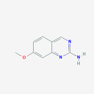 molecular formula C9H9N3O B11917408 7-Methoxyquinazolin-2-amine 