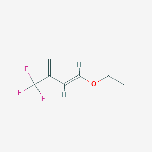 molecular formula C7H9F3O B11917436 1-Ethoxy-3-trifluoromethyl-1,3-butadiene 