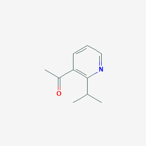 molecular formula C10H13NO B11917464 1-(2-Isopropylpyridin-3-yl)ethanone 