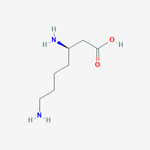 molecular formula C7H16N2O2 B11917496 (R)-3,7-Diaminoheptanoic acid 