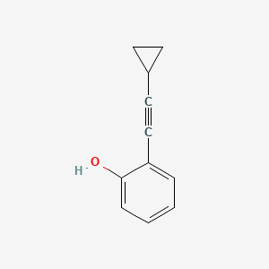 molecular formula C11H10O B11917509 2-(Cyclopropylethynyl)phenol 