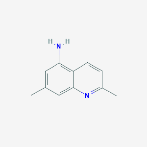 molecular formula C11H12N2 B11917540 2,7-Dimethylquinolin-5-amine 