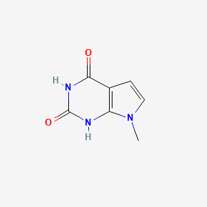 molecular formula C7H7N3O2 B11917542 7-Methyl-1H-pyrrolo[2,3-d]pyrimidine-2,4(3H,7H)-dione 
