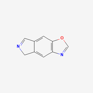 molecular formula C9H6N2O B11917563 5H-Pyrrolo[3,4-f]benzoxazole CAS No. 27666-39-3