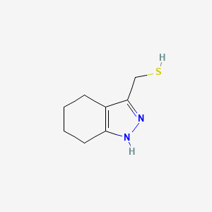 molecular formula C8H12N2S B11917605 (4,5,6,7-Tetrahydro-1H-indazol-3-yl)methanethiol 