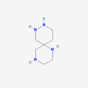 molecular formula C7H16N4 B11917609 1,4,8,9-Tetraazaspiro[5.5]undecane CAS No. 85371-66-0