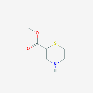molecular formula C6H11NO2S B11917623 Methyl Thiomorpholine-2-carboxylate 