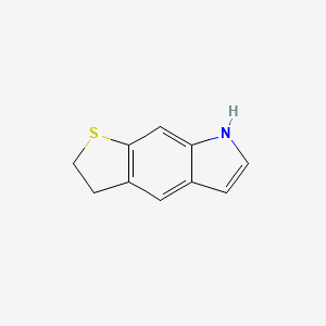 molecular formula C10H9NS B11917635 3,7-Dihydro-2H-thieno[3,2-f]indole 