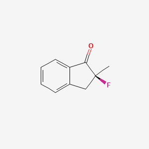 molecular formula C10H9FO B11917641 (2S)-2-fluoro-2-methyl-3H-inden-1-one 