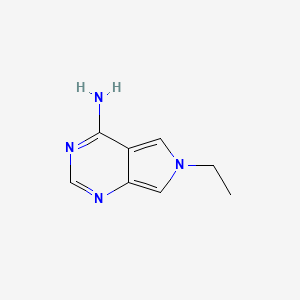 molecular formula C8H10N4 B11917657 6-Ethyl-6H-pyrrolo[3,4-d]pyrimidin-4-amine 