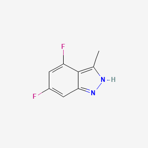 molecular formula C8H6F2N2 B11917703 4,6-Difluoro-3-methyl-1H-indazole 