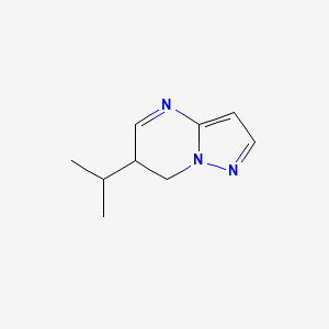 molecular formula C9H13N3 B11917719 6-Isopropyl-6,7-dihydropyrazolo[1,5-a]pyrimidine 