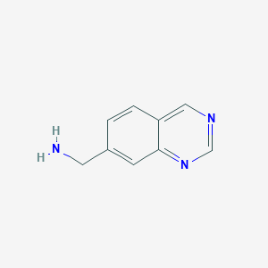 molecular formula C9H9N3 B11917729 Quinazolin-7-ylmethanamine 