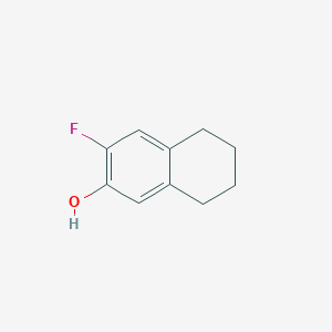 molecular formula C10H11FO B11917755 3-Fluoro-5,6,7,8-tetrahydronaphthalen-2-ol 
