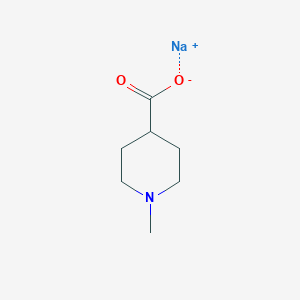 molecular formula C7H12NNaO2 B11917802 Sodium 1-methylpiperidine-4-carboxylate 